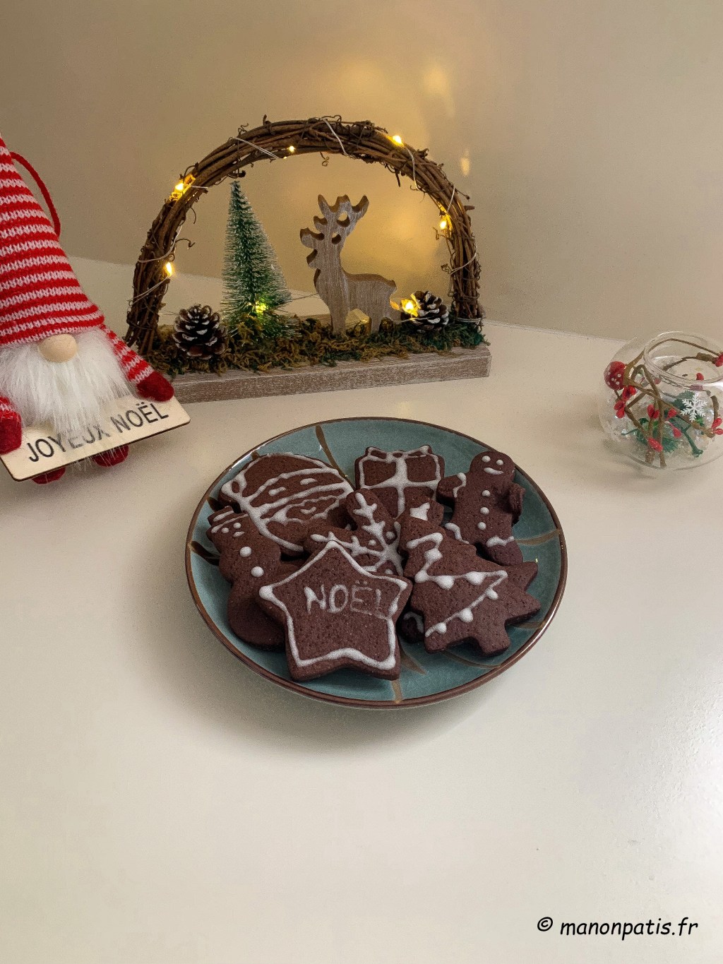 Sablés au chocolat de&nbsp;Noël